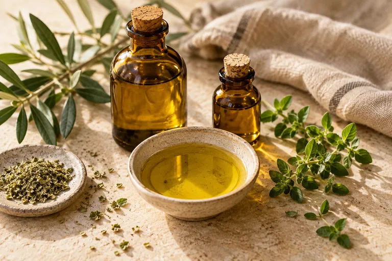 Selección ilustrativa de suplementos y aceites