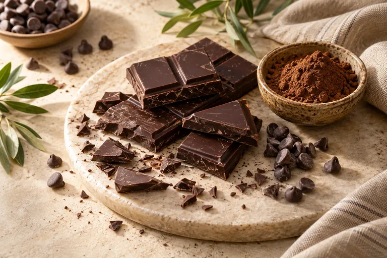 Selección ilustrativa de chocolates y confituras