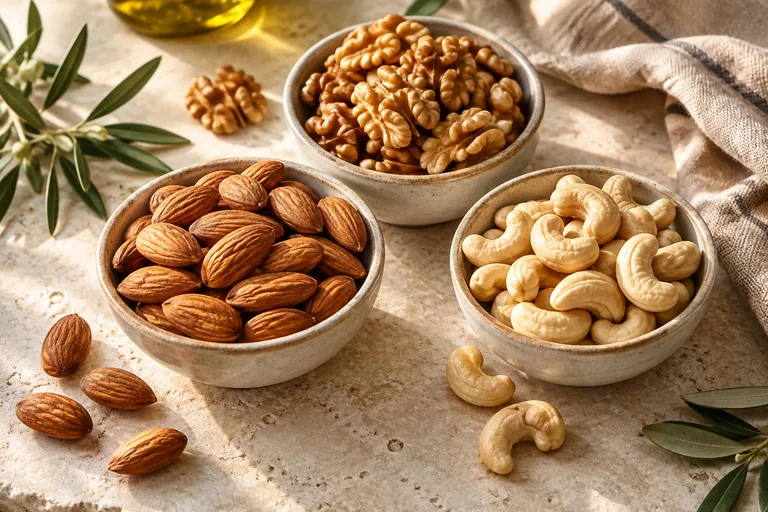 Selección ilustrativa de frutos secos